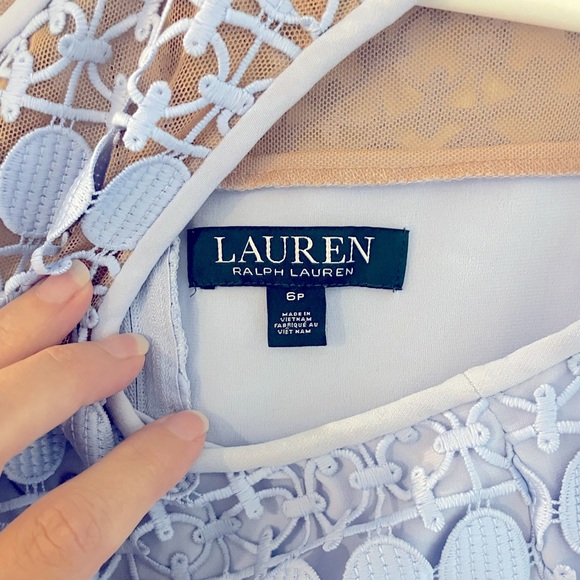 Lauren periwinkle dress with lace detail - Picture 4 of 4